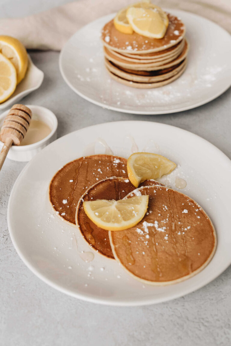 Fresh Lemon Glaze Pancakes