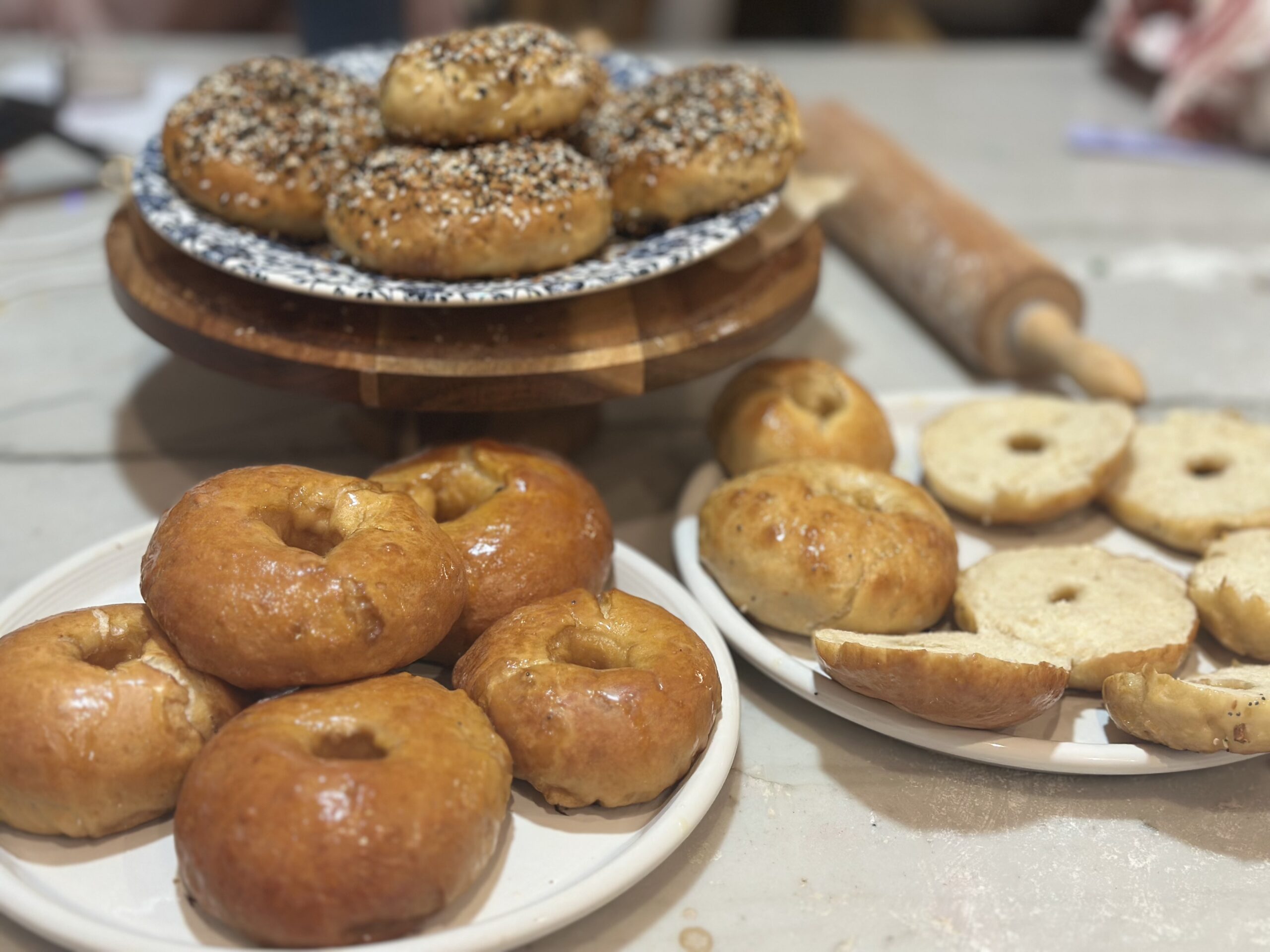 sourdough discard bagels